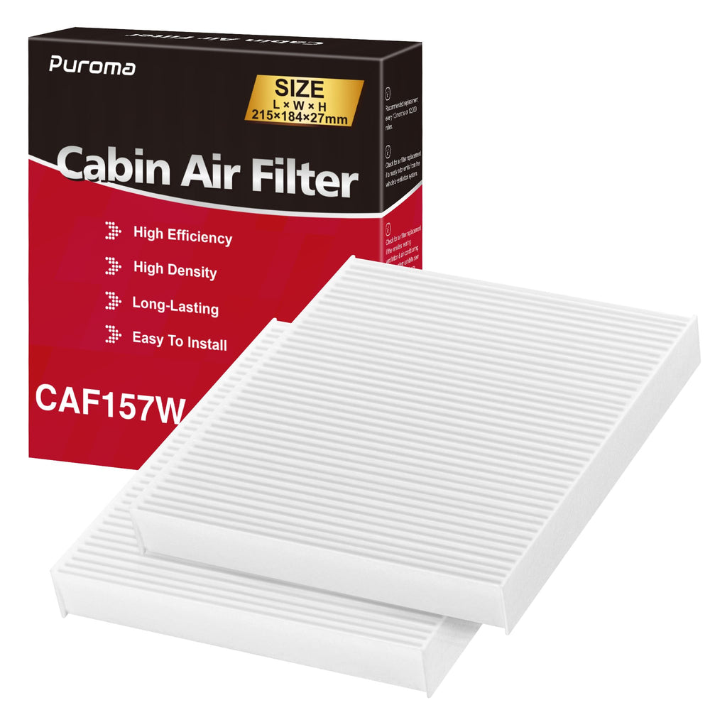Puroma front packaging showing model CP157 CF12157 and fit details for easy selection