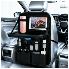 Purthog front view showing full organizer and pockets for tidy storage