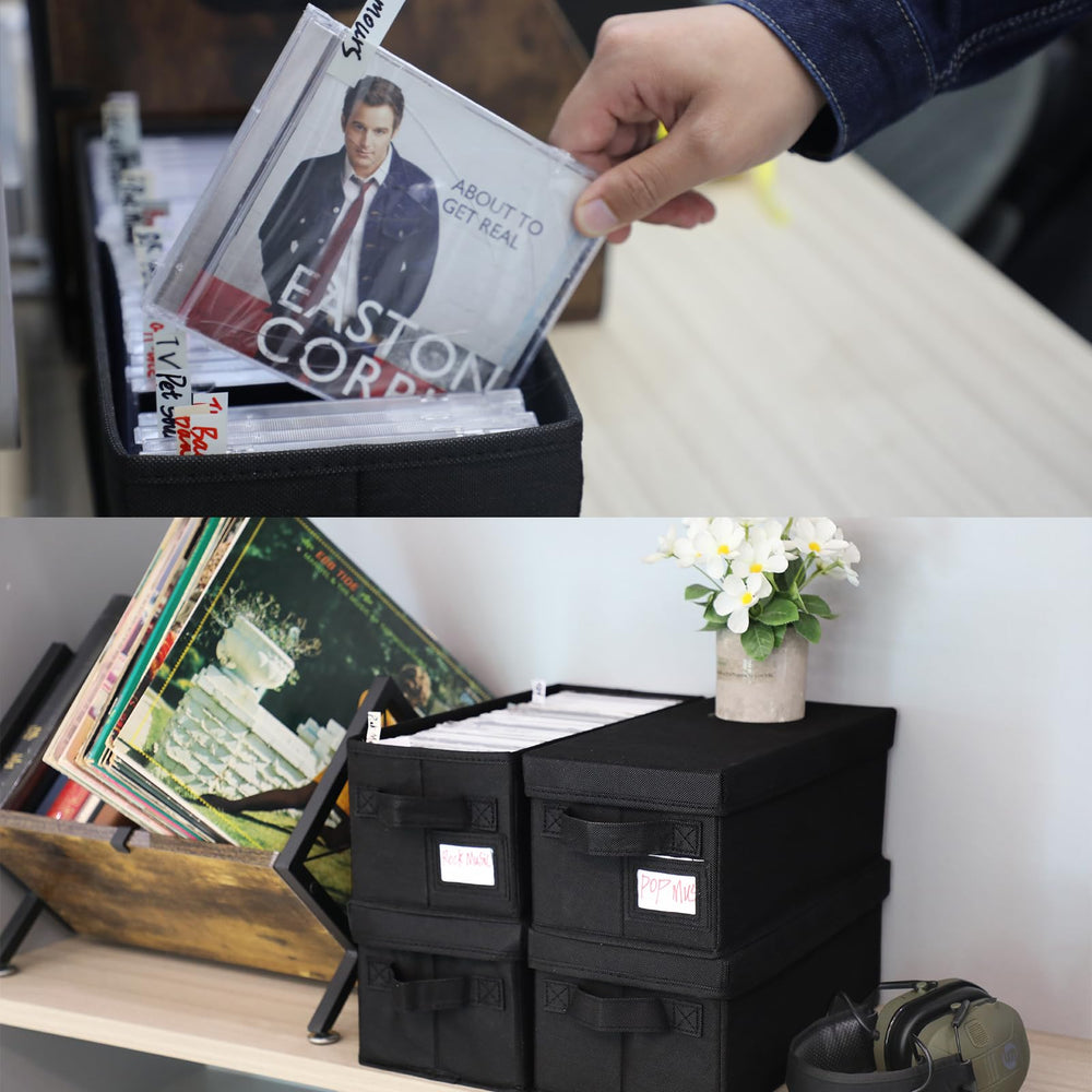 PUTNATRUE boxes in media center showing tidy display and quick access