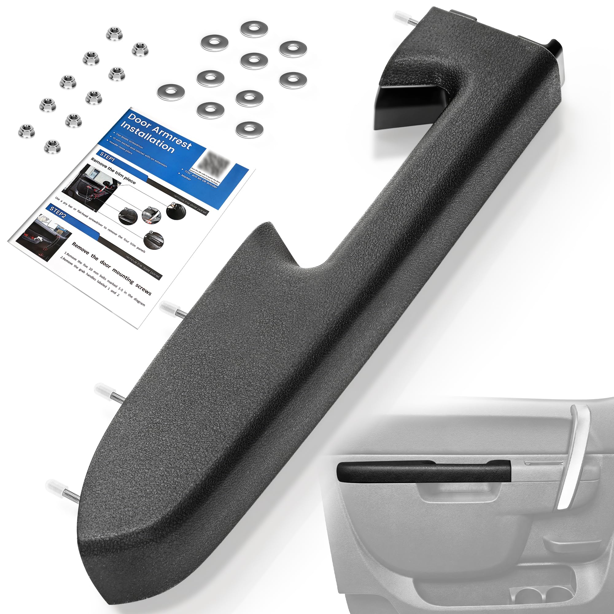 Puzau front left armrest full assembly showing factory-fit benefits
