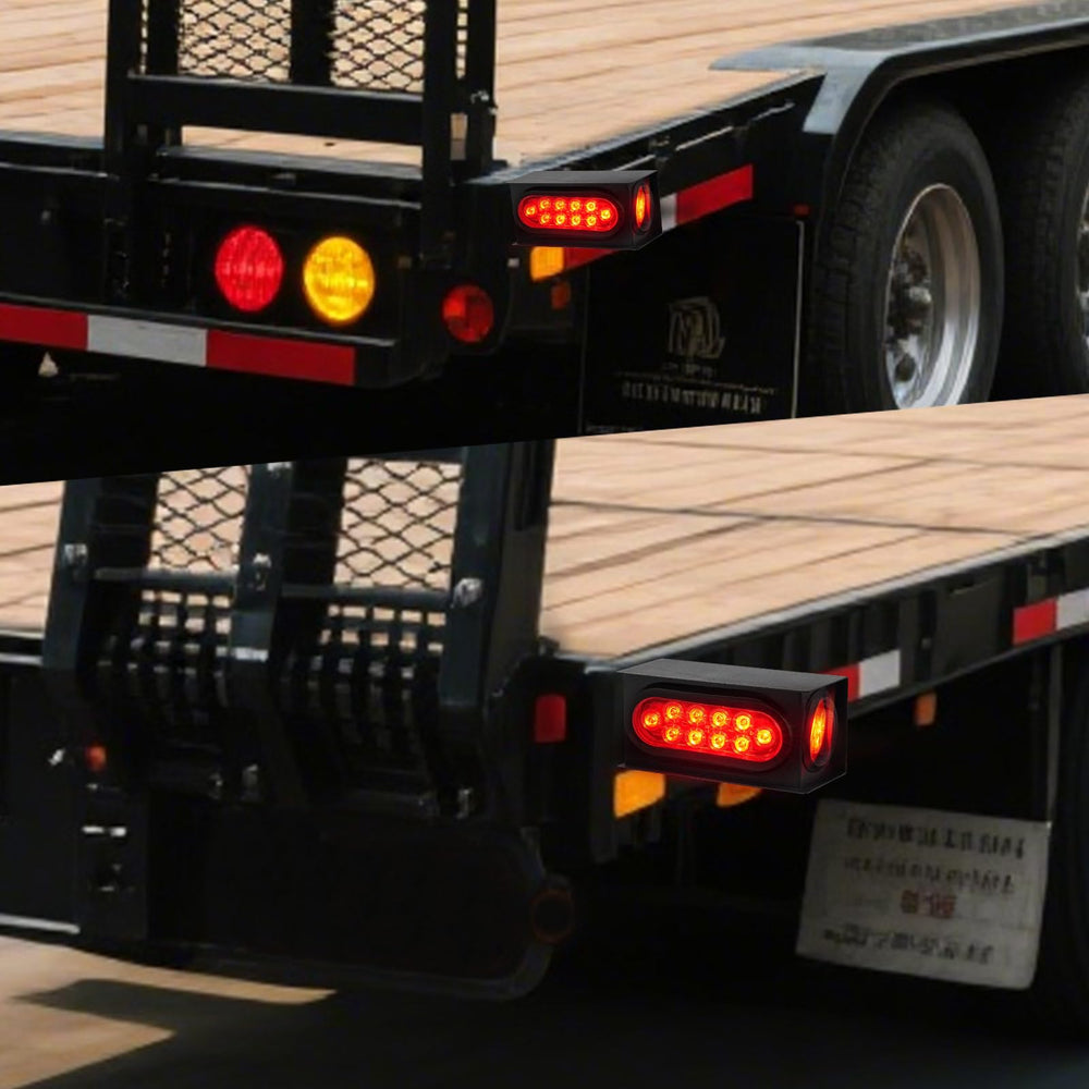 PVerandio lights installed on trailer demonstrating improved rear visibility