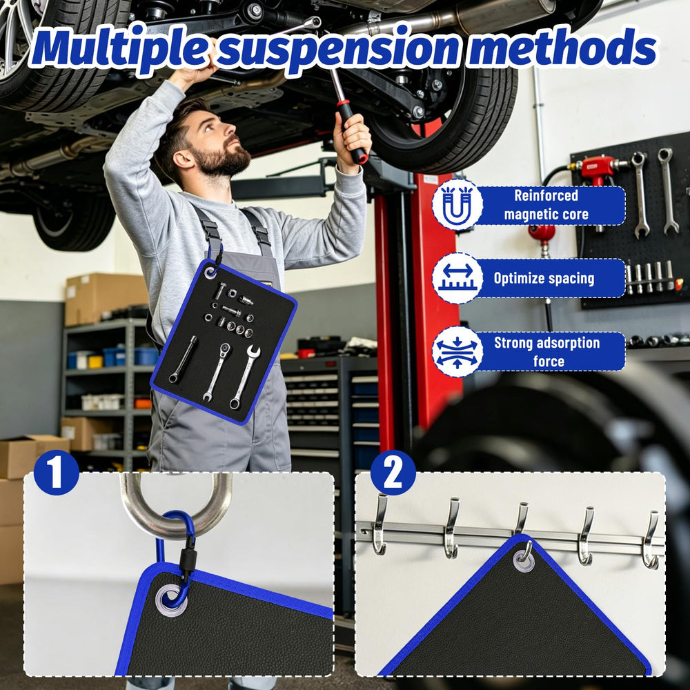 pvqKing carabiner attached to mat showing easy hanging and portability