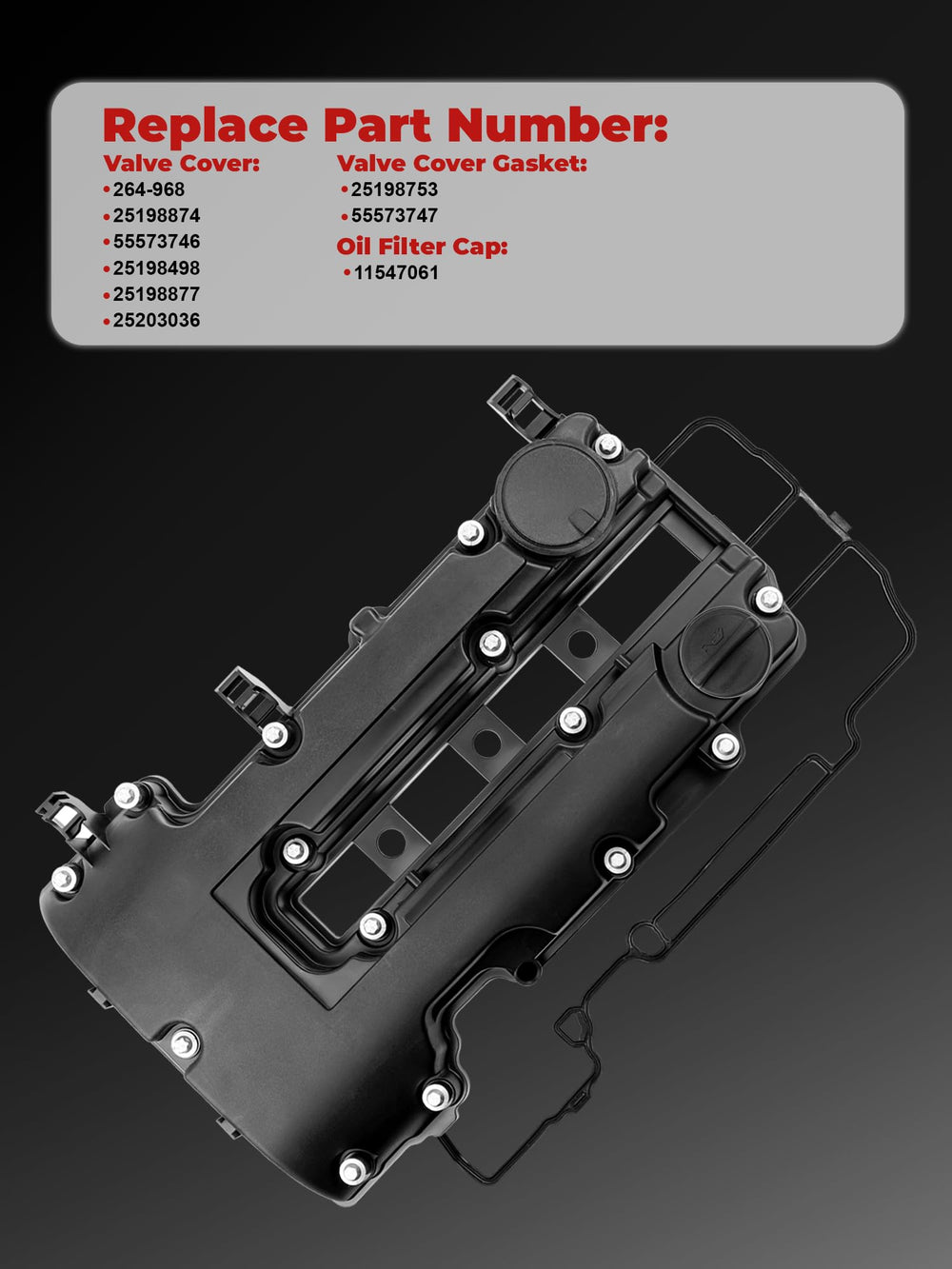 PYHAUTO valve cover installed on Cruze in garage showing improved engine appearance benefit