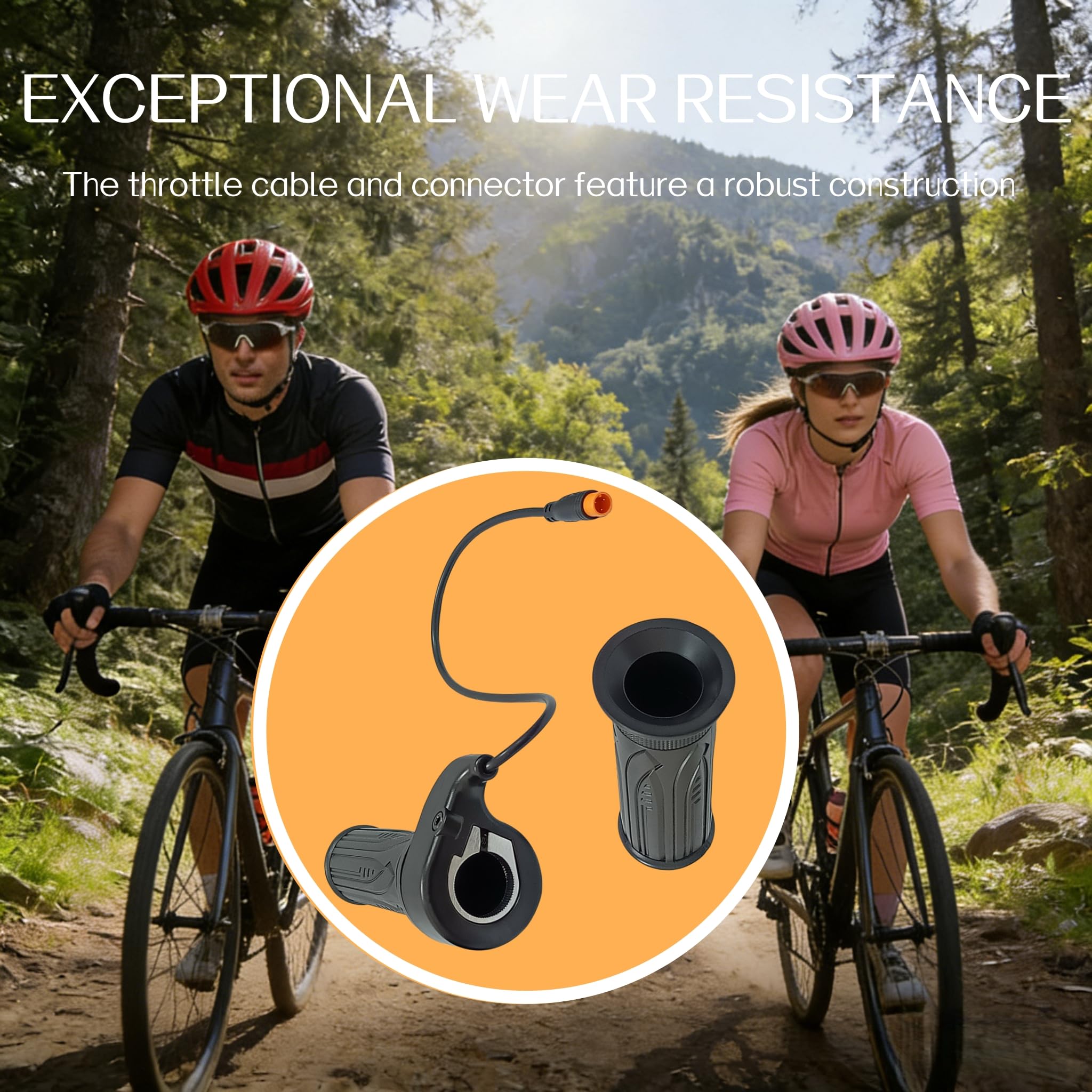 Pymga lifestyle image on commuter bike illustrating daily reliability