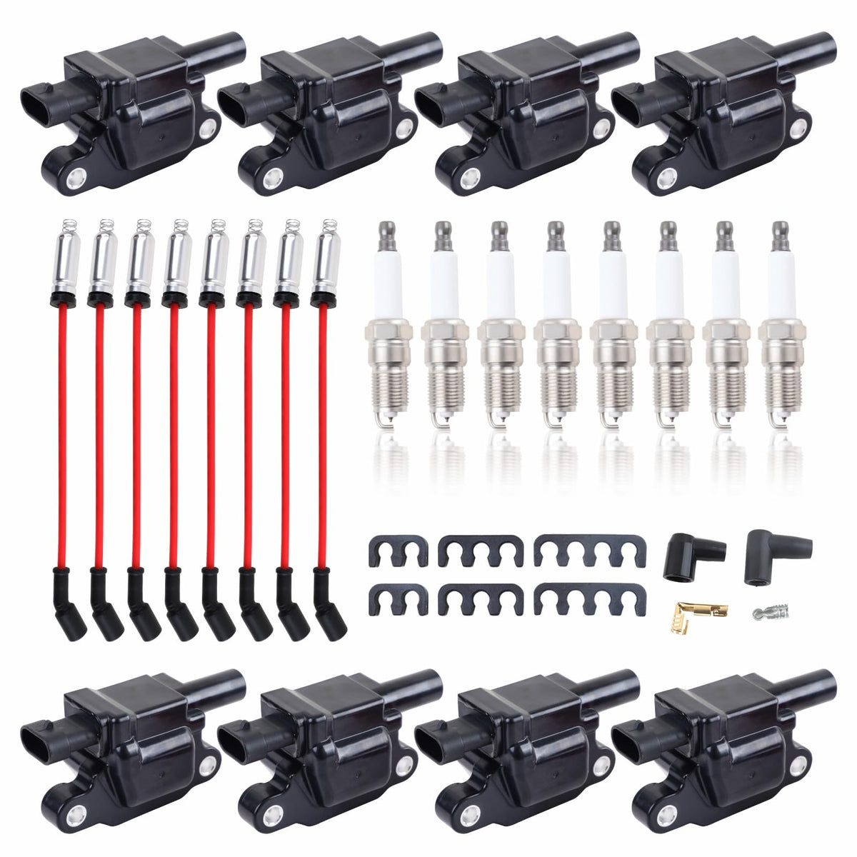 Pynccid red coil pack front view showing model and fit for easy identification