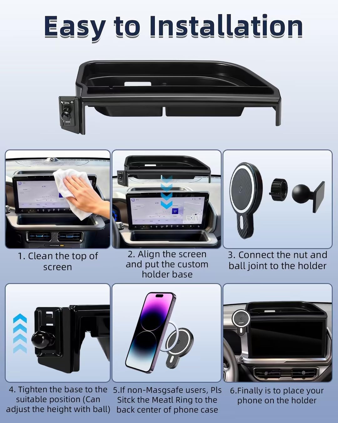 PZK lifestyle shot in Bronco Sport showing safe hands-free navigation