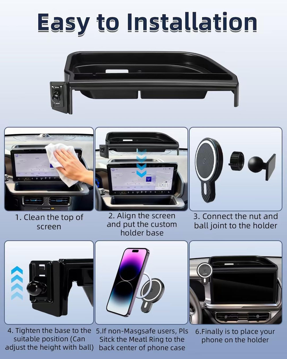 PZK lifestyle shot in Bronco Sport showing safe hands-free navigation
