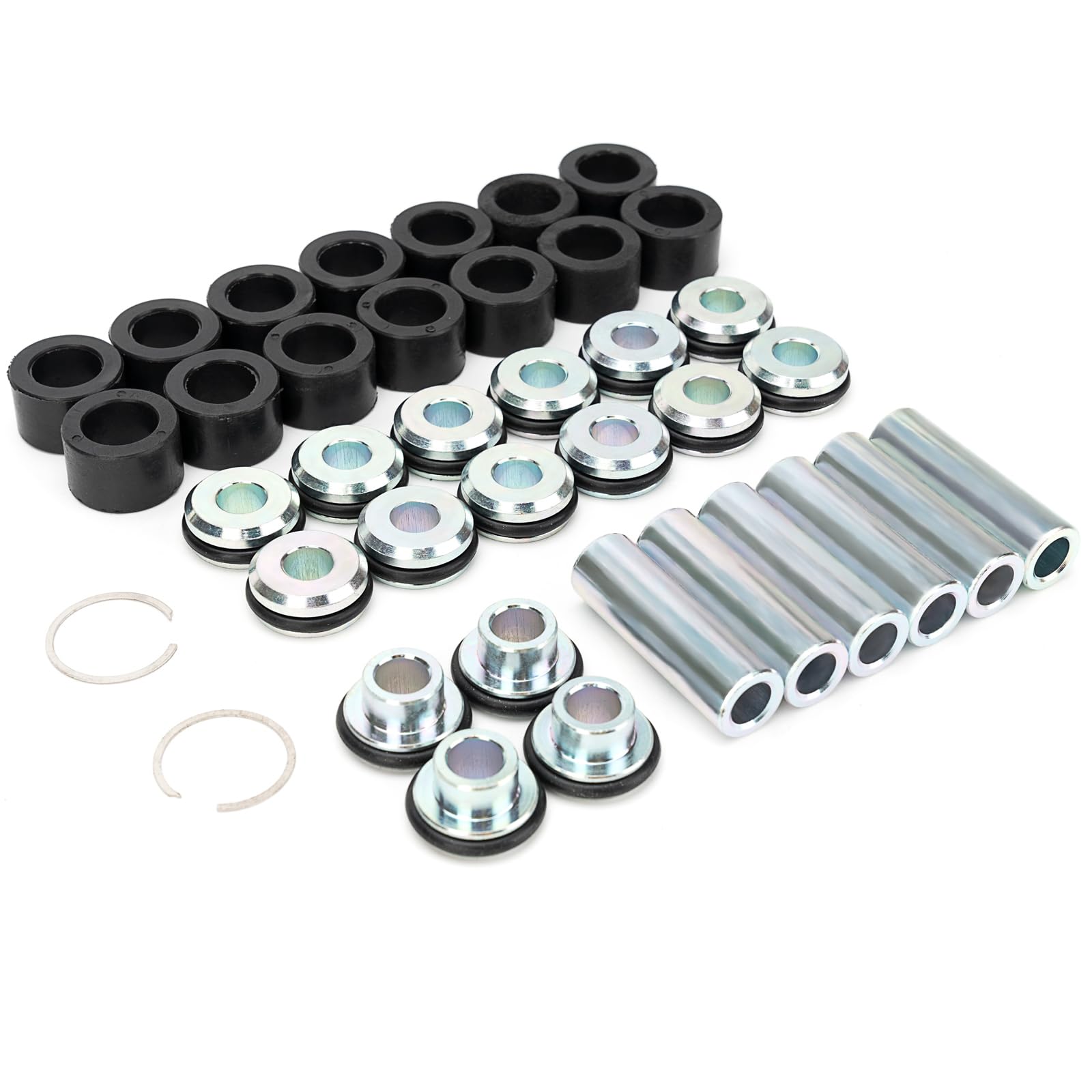 Qagea front packaging showing full A-arm bushing kit and benefits