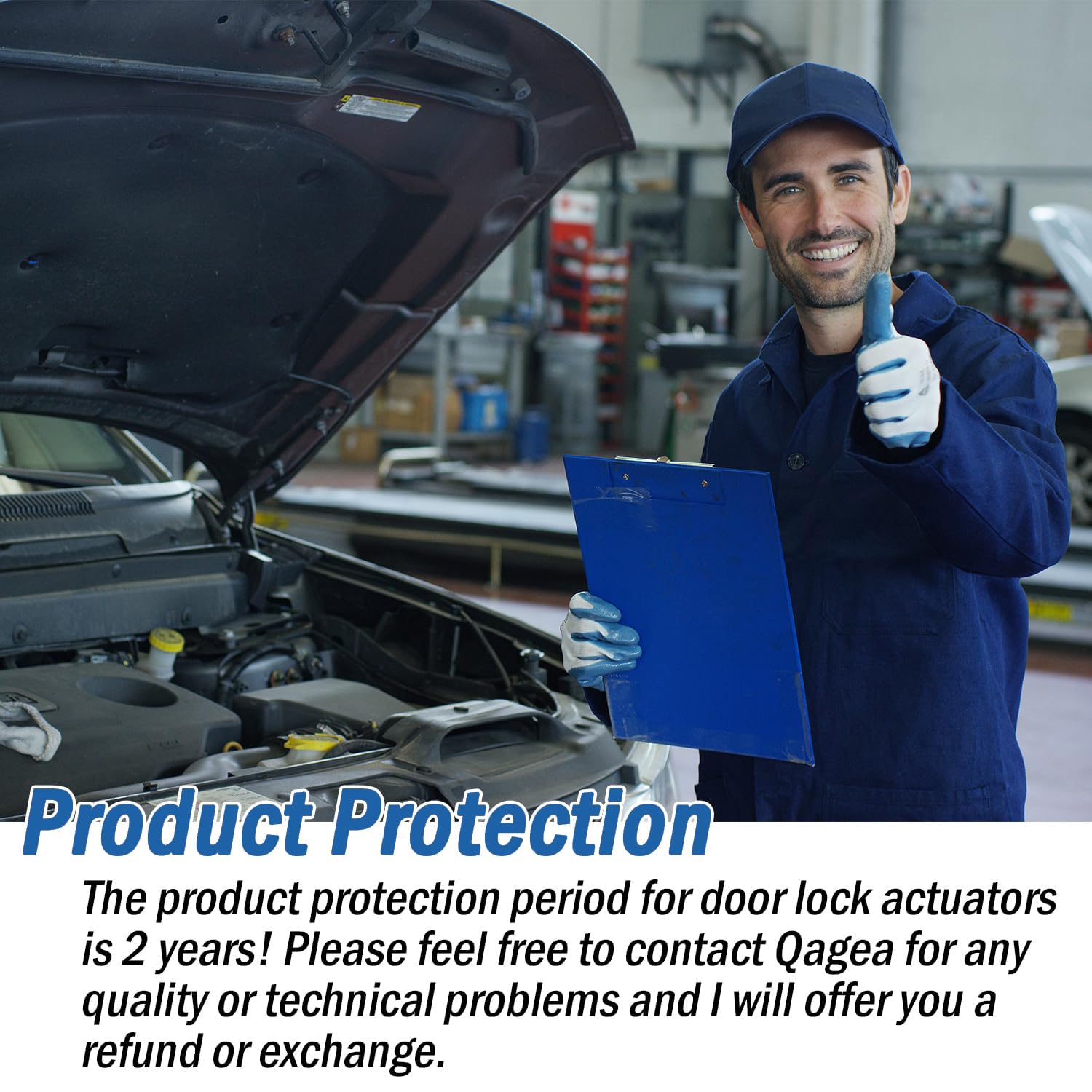 Qagea actuator label and part number for easy identification