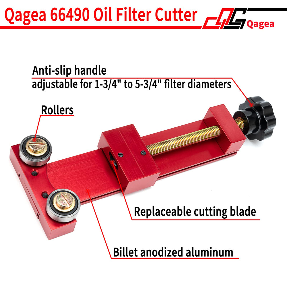 Qagea close-up of hardened steel blade providing precise, durable cuts
