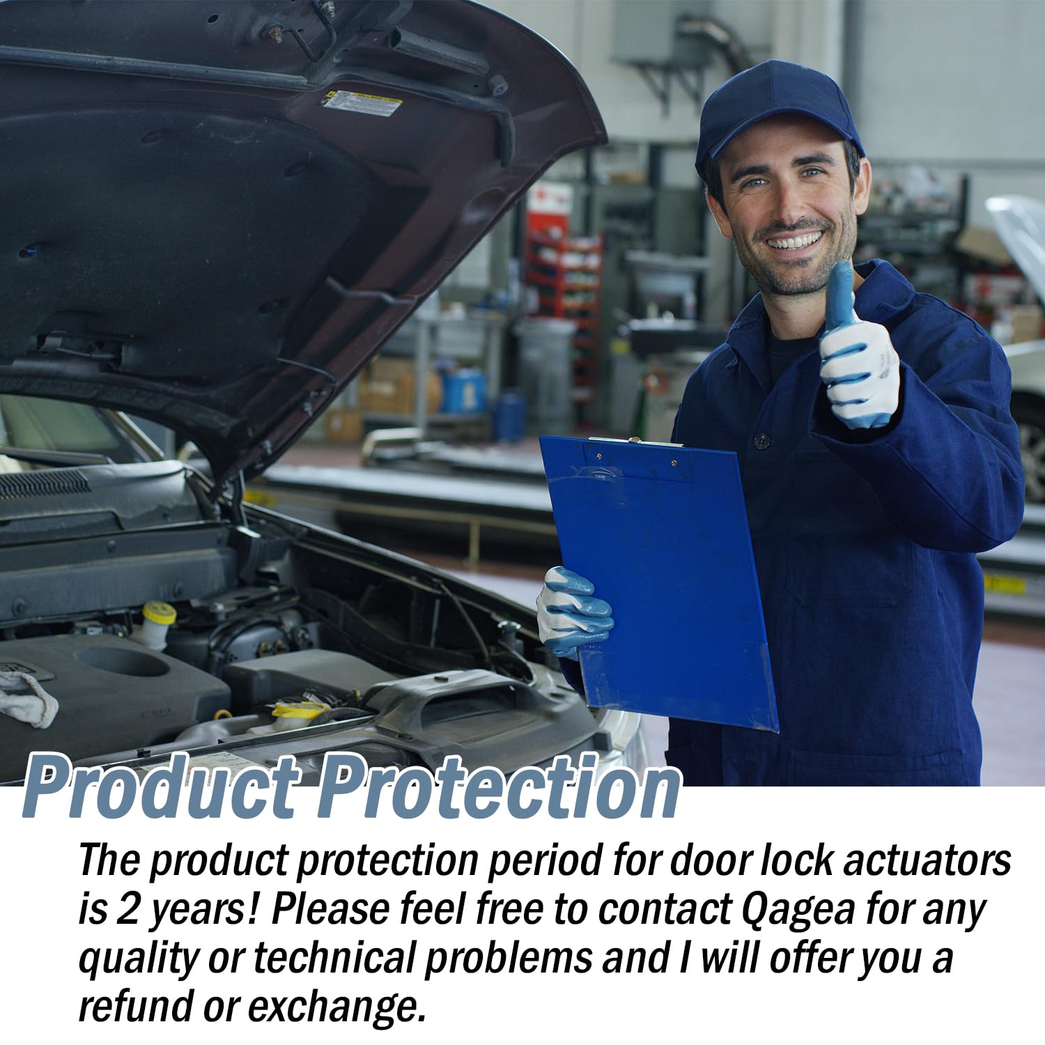 Qagea installed in vehicle door demonstrating restored locking function benefit