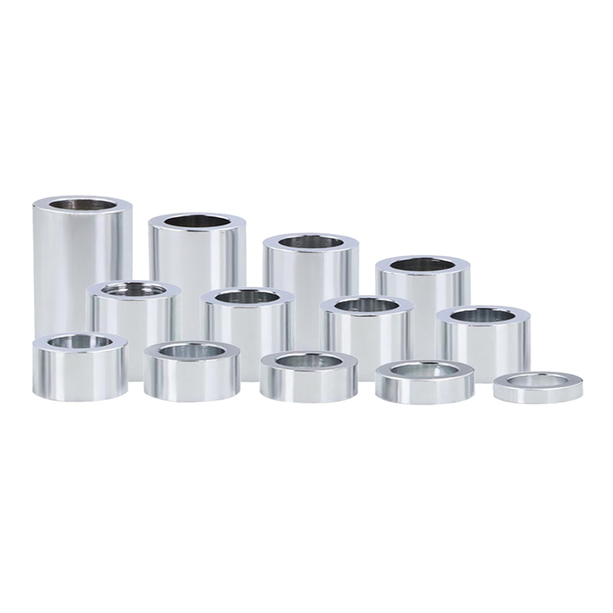 Qagea front view of 13-piece spacer kit showing complete set and benefit of parts readiness