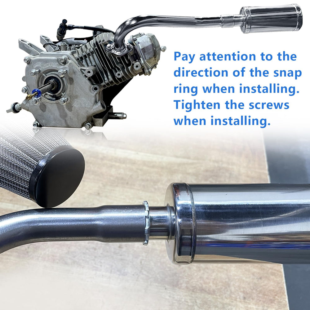 QASKEHKT installed on Predator 212cc engine demonstrating improved exhaust flow benefit