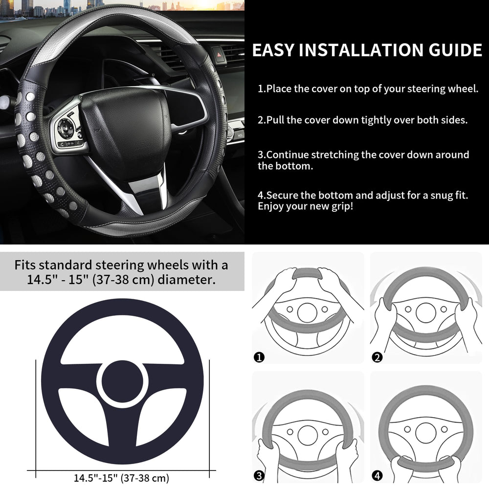 QCYP lifestyle shot inside car featuring cover installed for stylish protection
