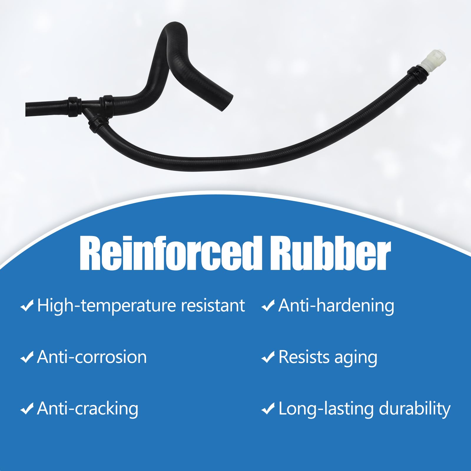 QFISH hose texture macro showing rubber flexibility and wear resistance