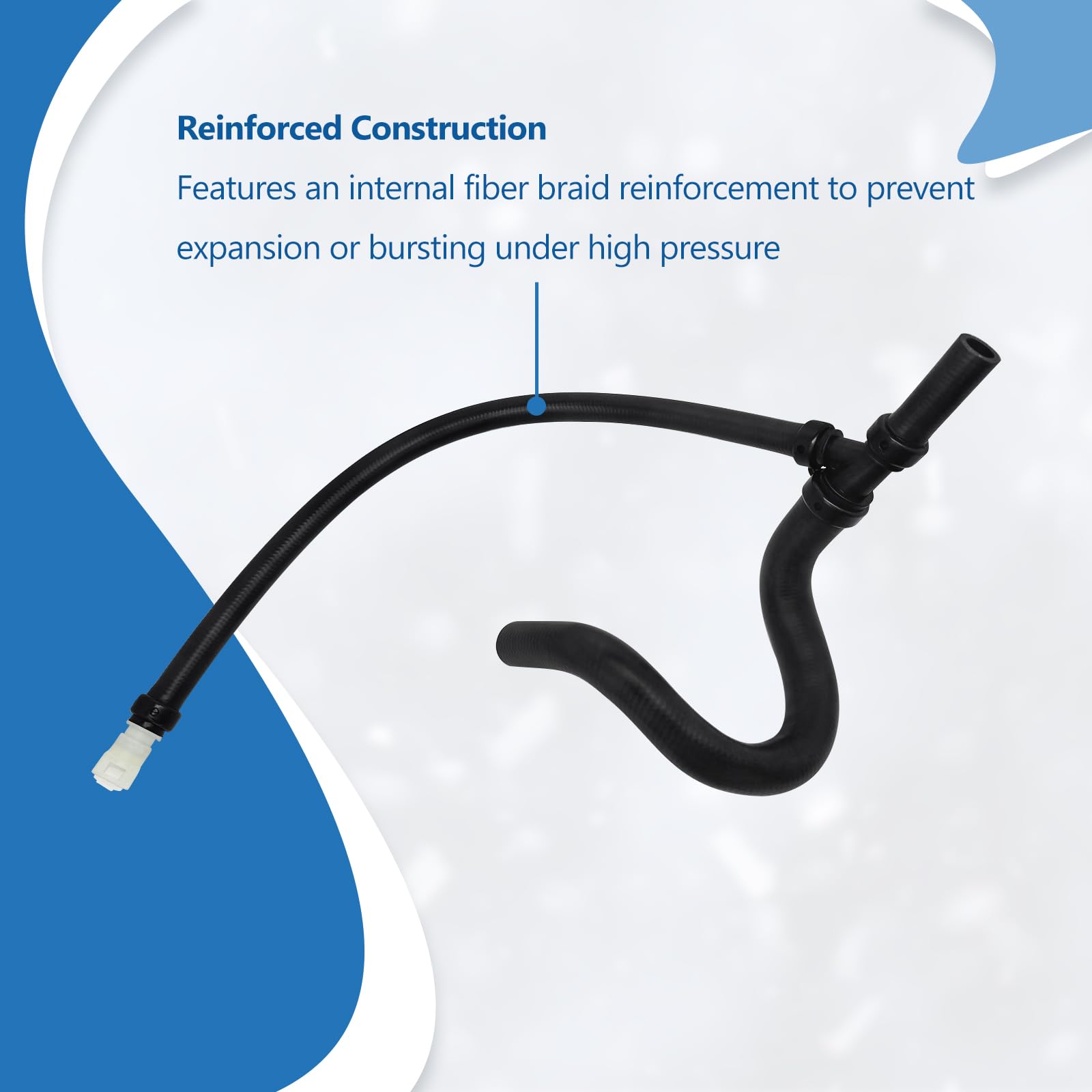 QFISH side profile showing outlet shape and OEM-style routing benefits