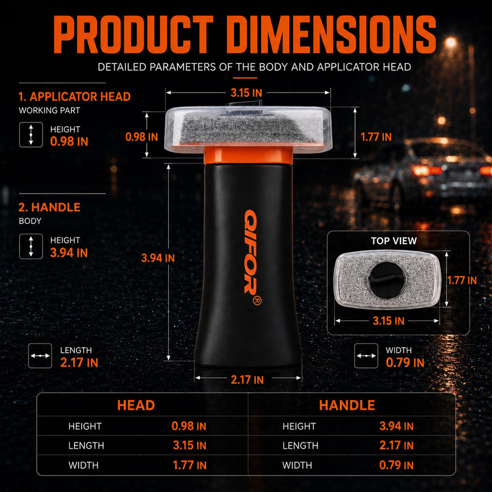 QIFOR in car lifestyle shot improving driver's forward view