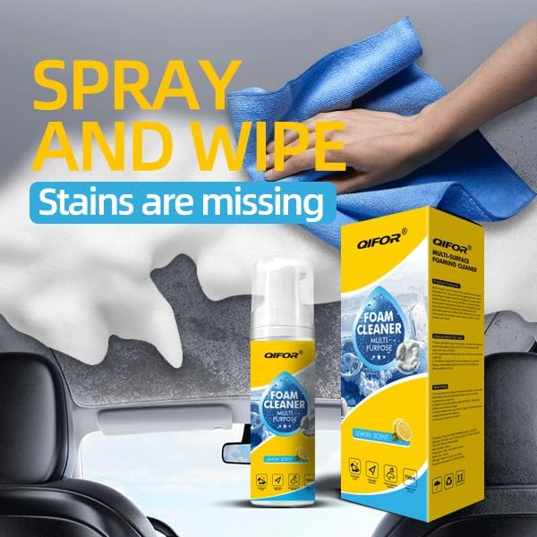 QIFOR removing grime from car seat to protect material