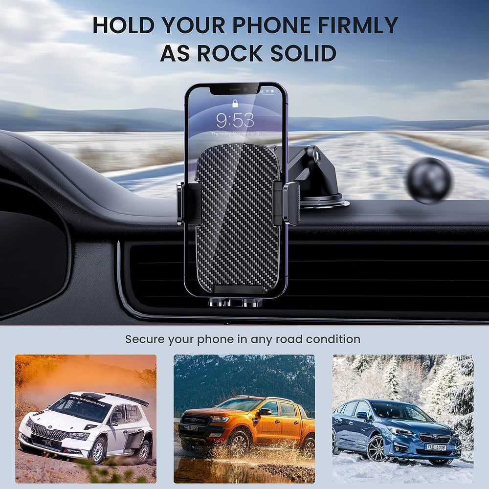 Qifutan in use for navigation in-car illustrating hands-free route guidance safety
