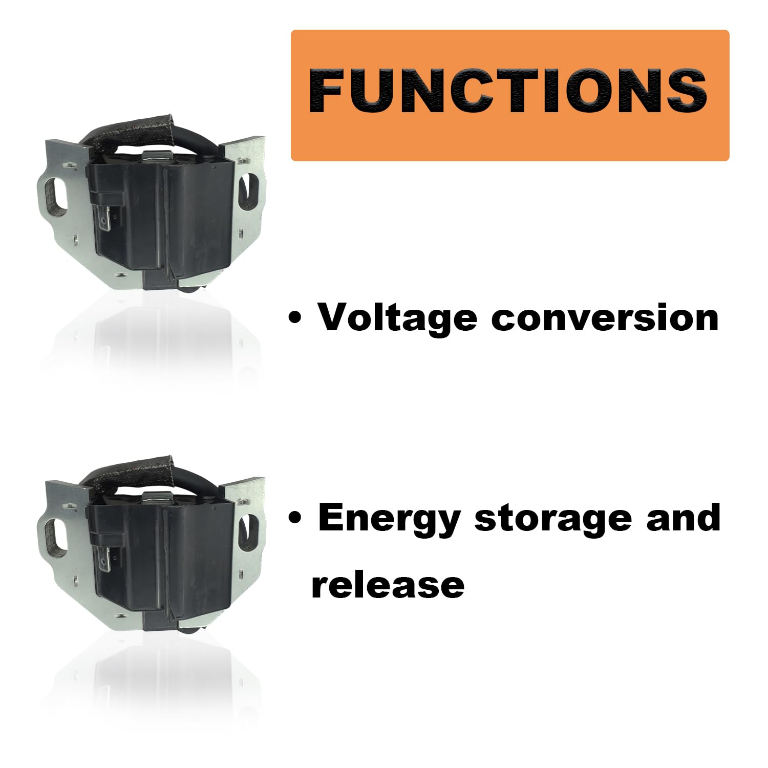 QINLANAP coil mounting base detail highlighting bolt holes and durability