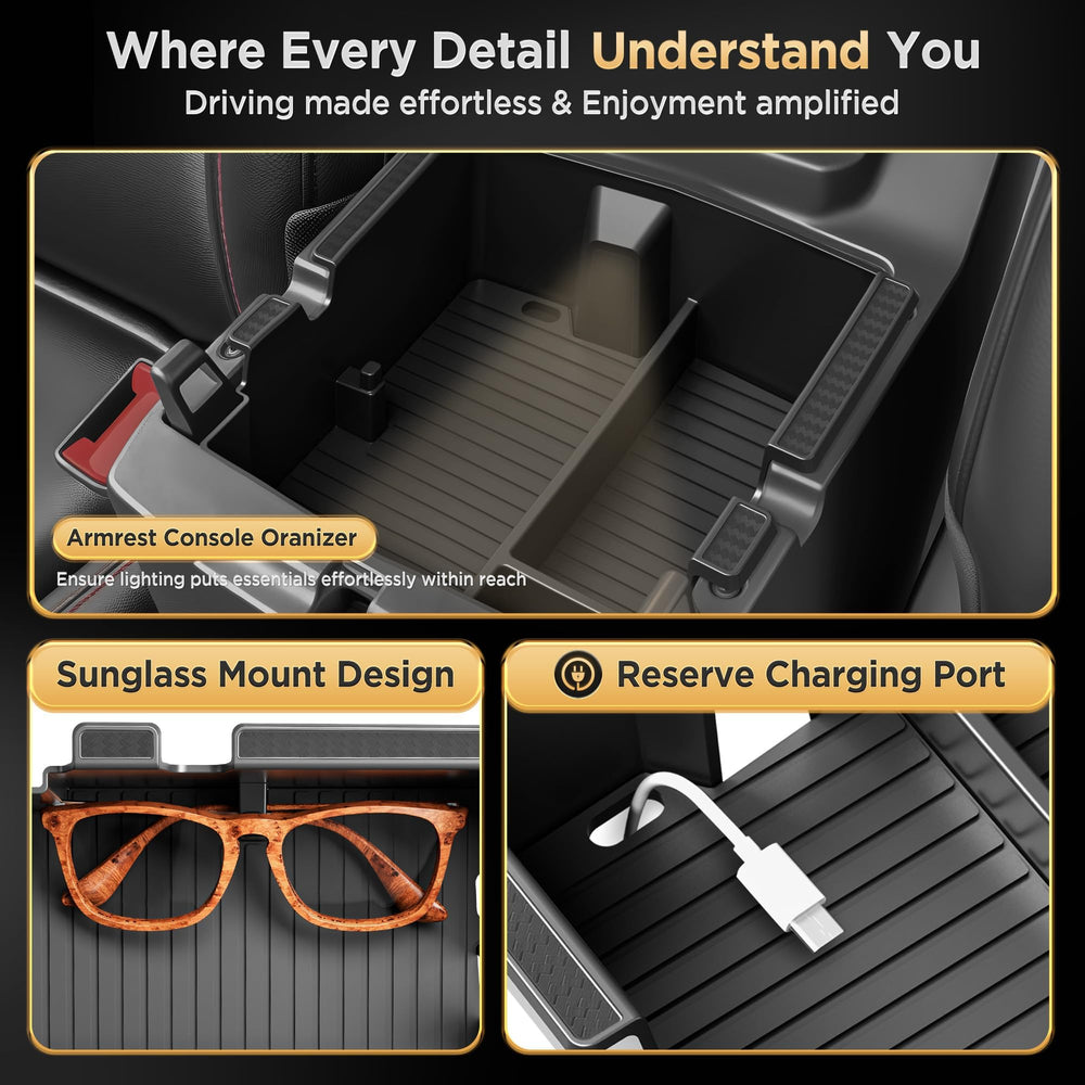 QINQINTU hidden compartment open with sunglasses for secure private storage