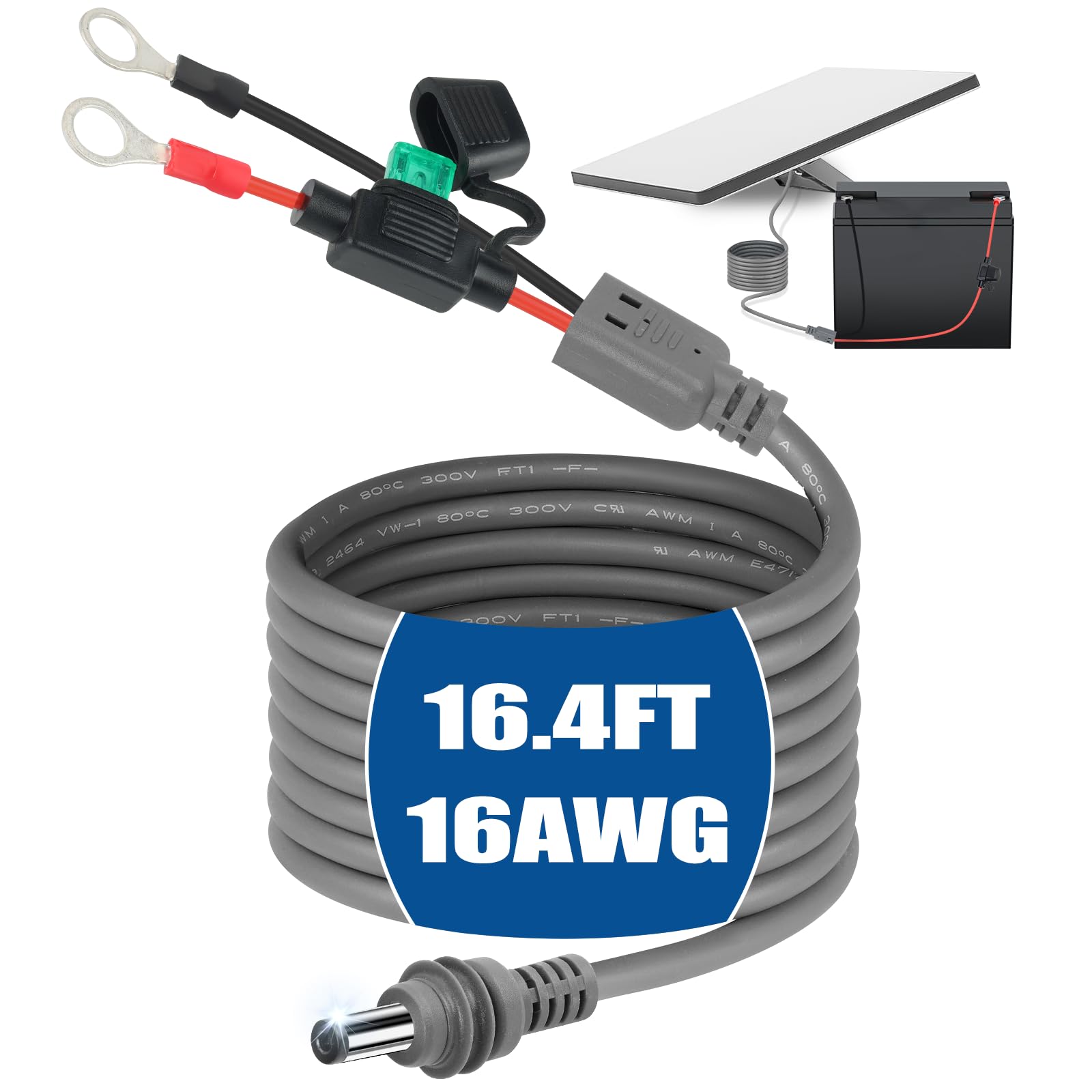 QKJCE front packaging showing cable and 15A fuse, rugged reliability