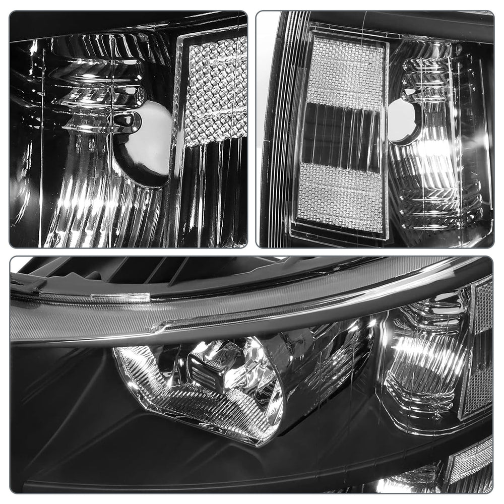 QLLUYTR headlight mounted on Silverado demonstrating direct-fit convenience