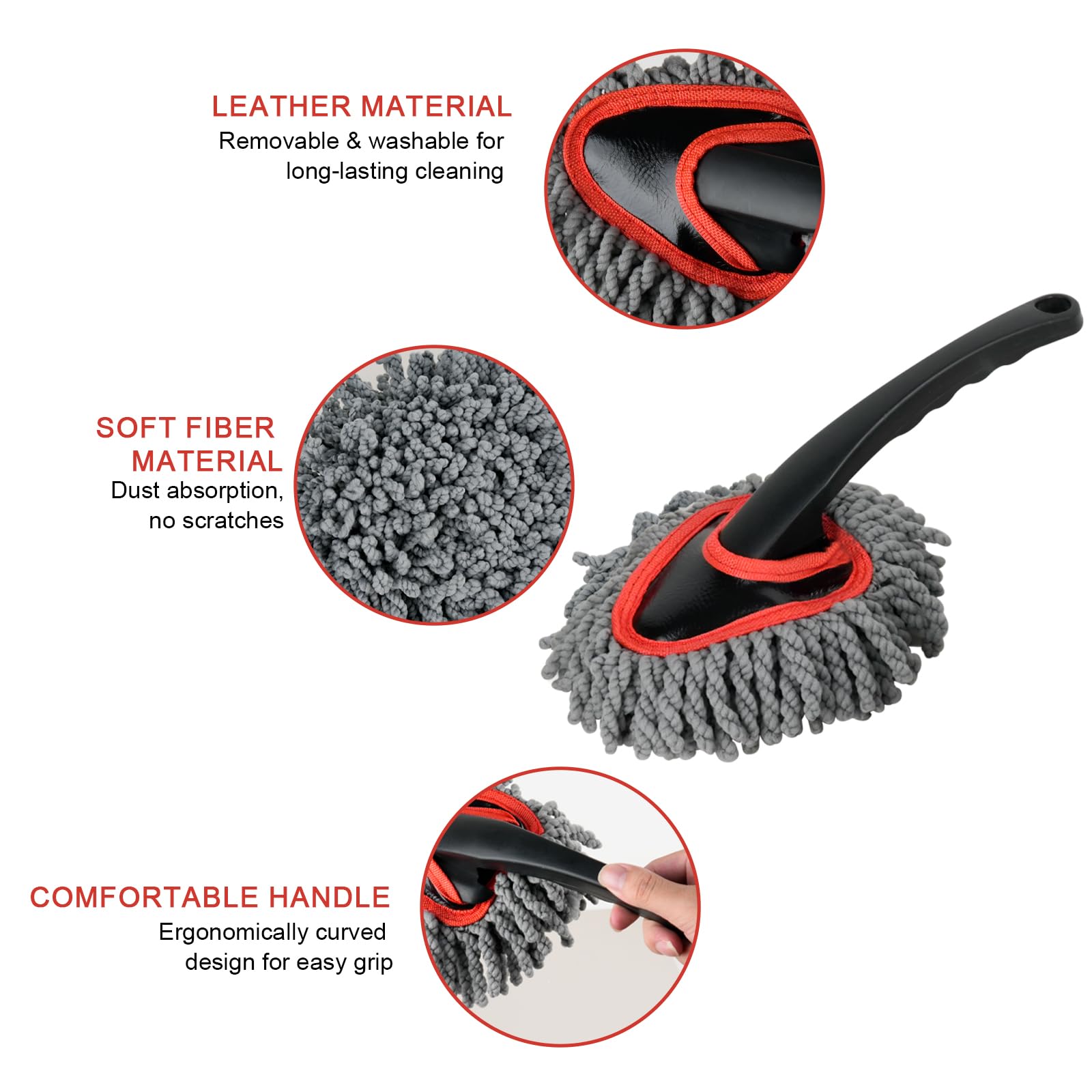 QLTUDN detailing brush cleaning vent to remove trapped debris