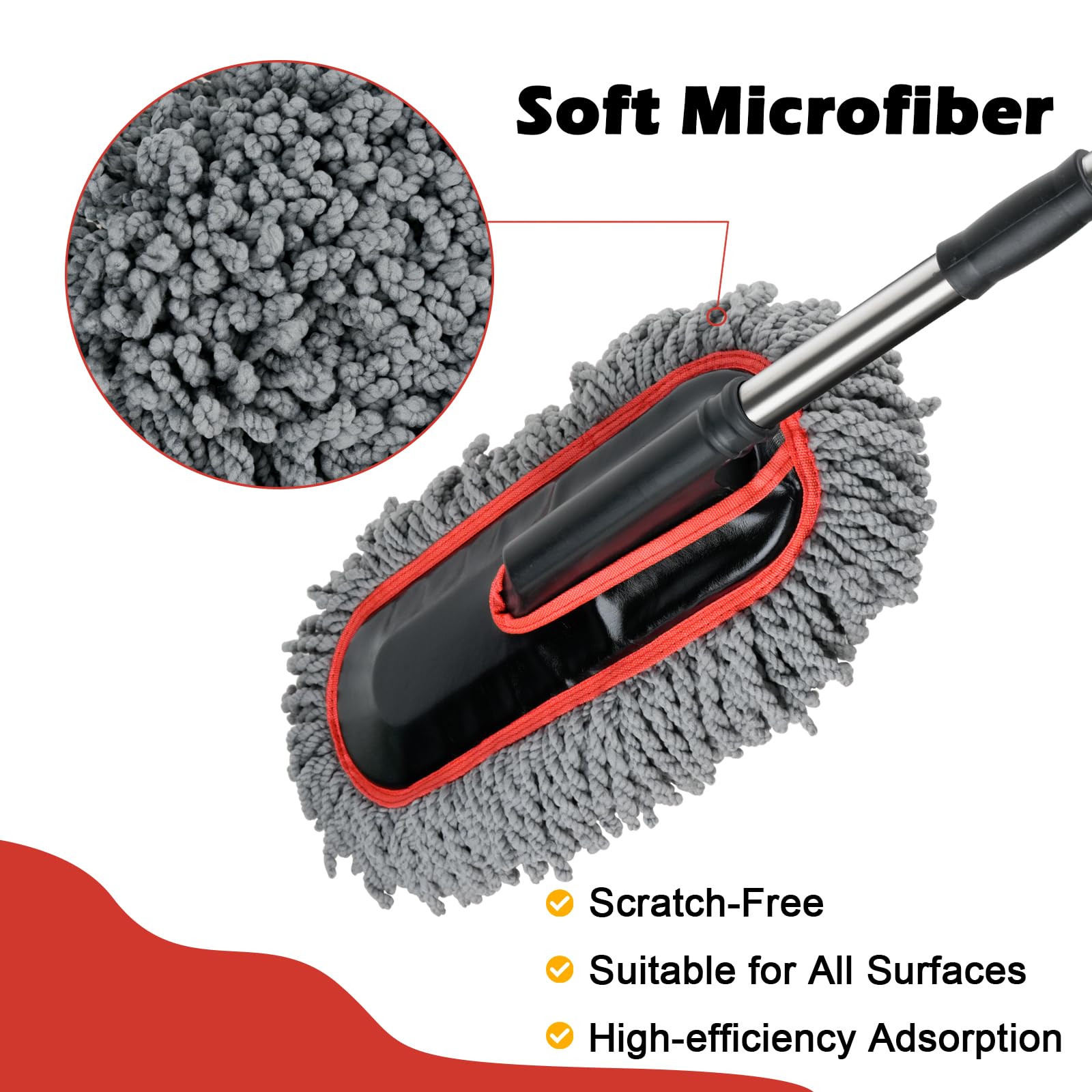 QLTUDN three detailing brushes spread for targeted cleaning