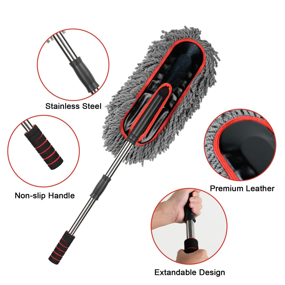 QLTUDN small duster held in hand for quick interior dusting