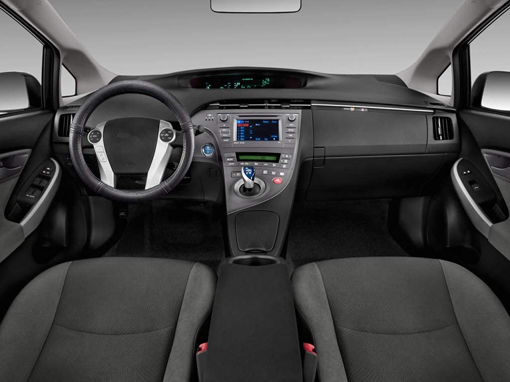 Qmety installed in Prius cabin demonstrating improved grip and style