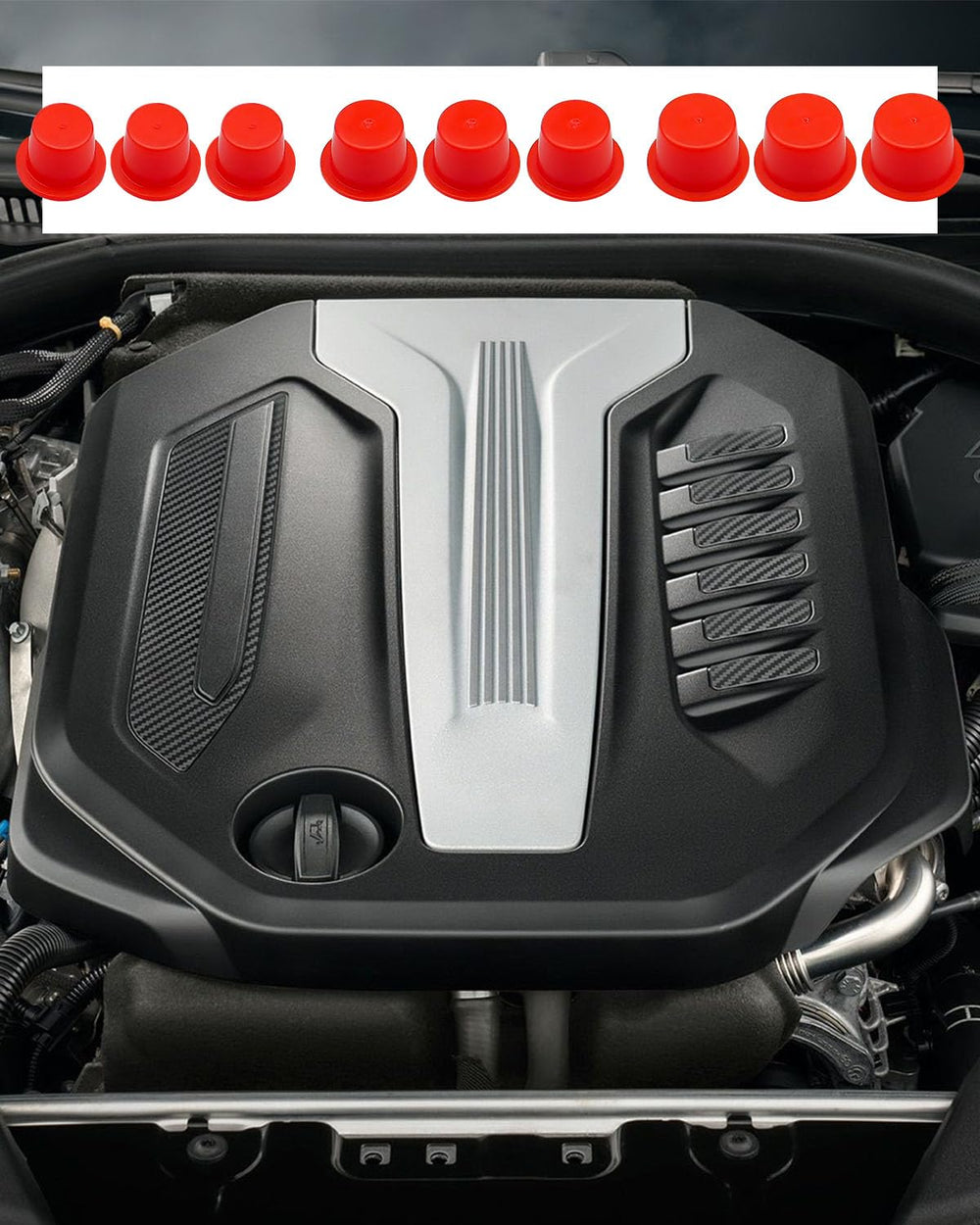 Qnbes cap plug fitted in automotive test port demonstrating secure leak protection