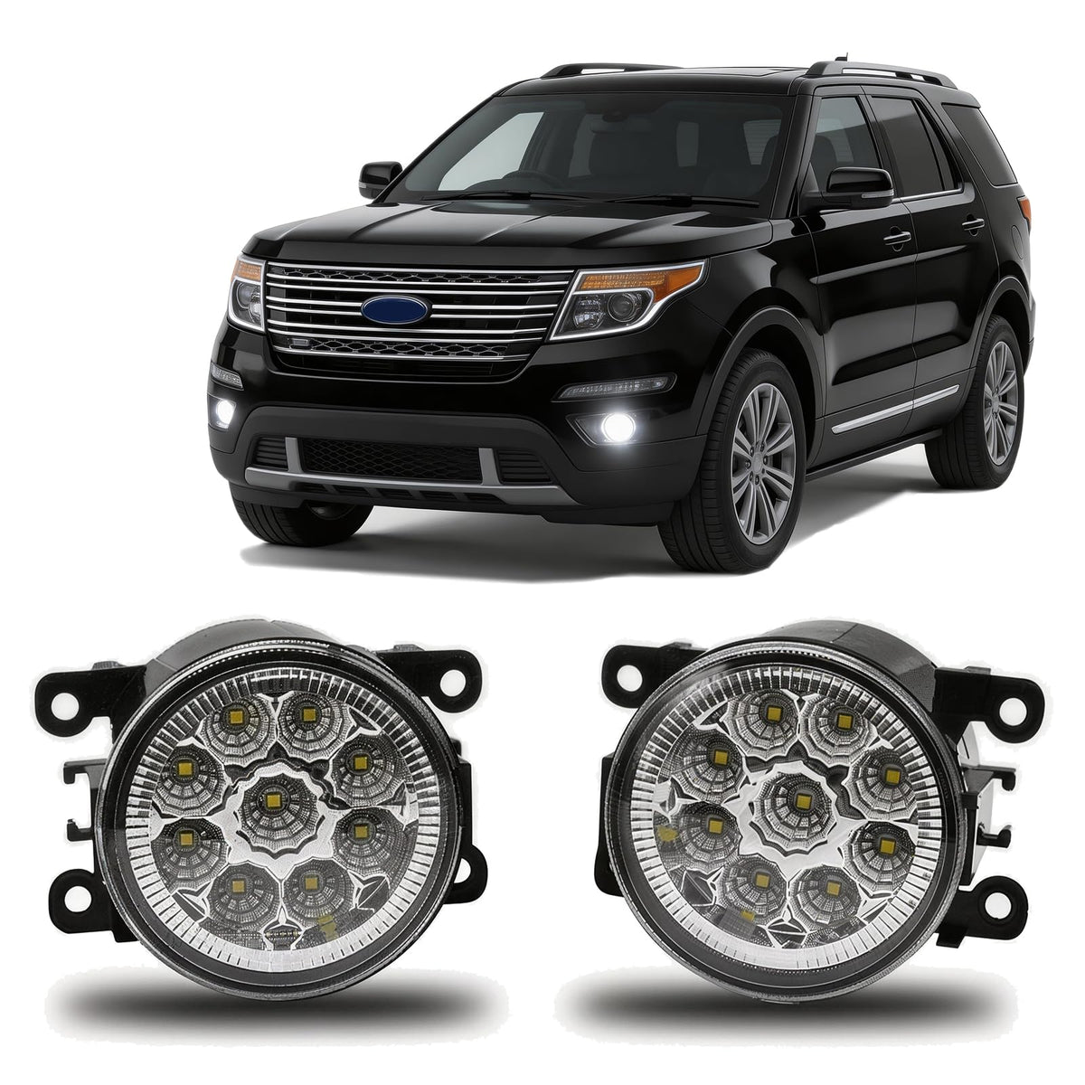 qobsos front-facing pair on bumper shows improved road visibility