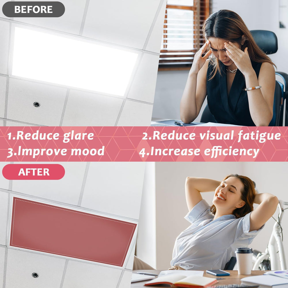 QOUBAI lifestyle office scene showing calmer workspace lighting