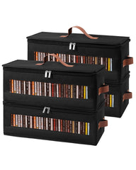 Qozary front view with clear window showing organized discs and quick identification