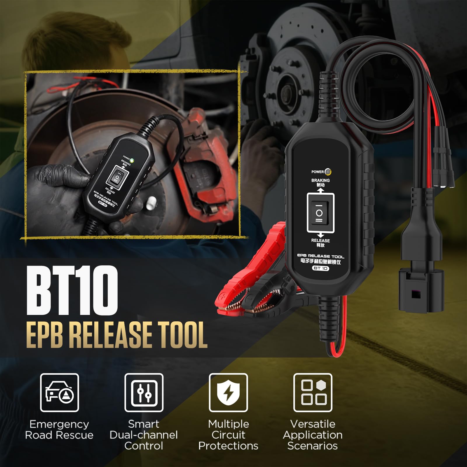 QPKING BT10 side profile showing compact design for workshop convenience