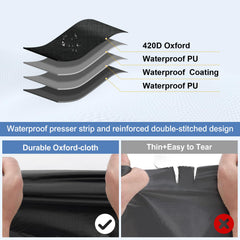 Q QUNSUNUS close-up of 420D fabric and double-stitched seam durability