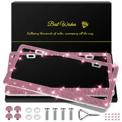 QUANQIUFEI front view showing dark pink bling for eye-catching style