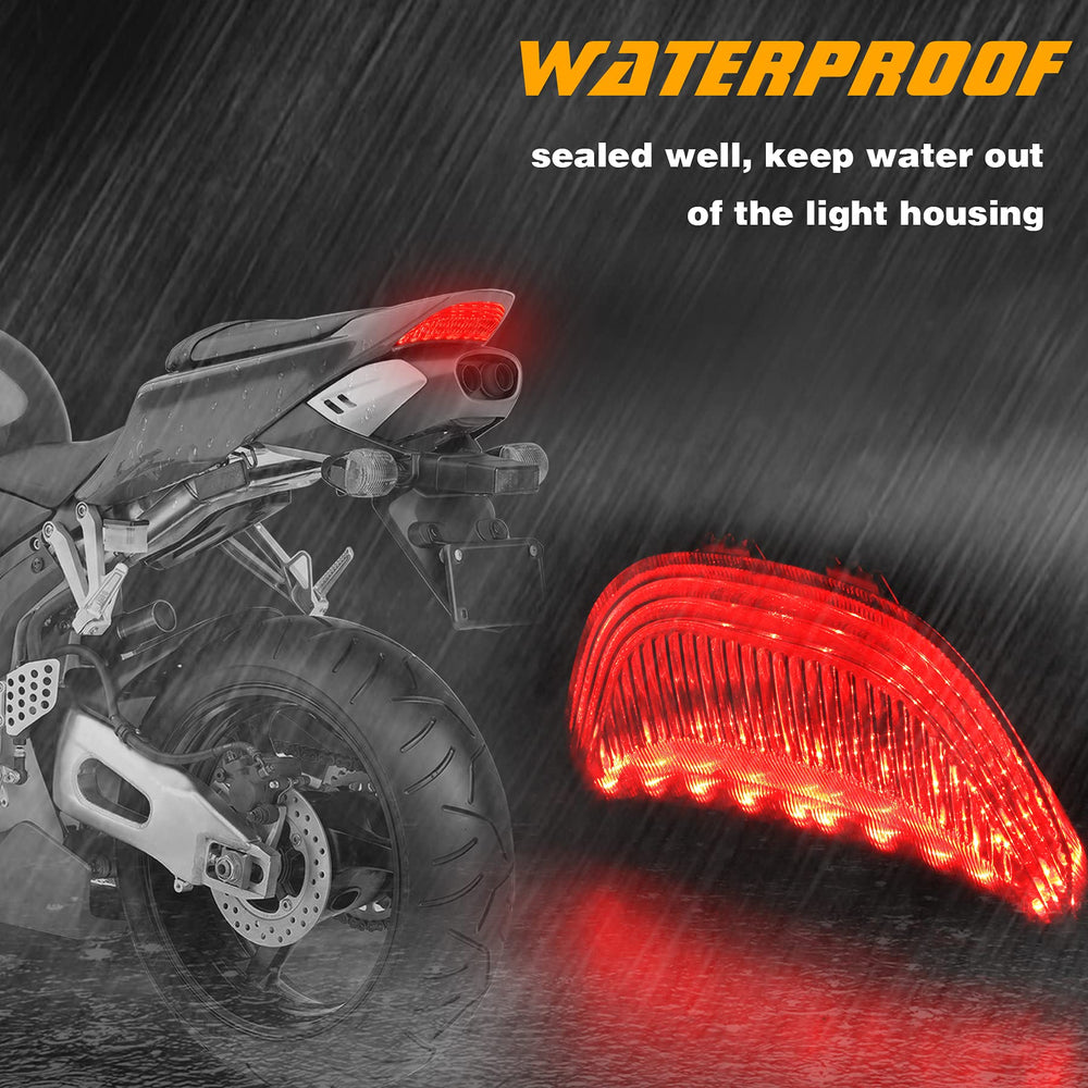 QUASCO illuminated brake mode showing bright LED output for faster rider notice