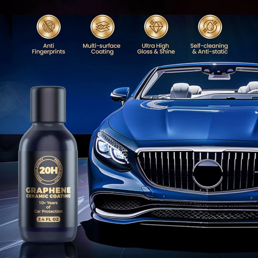 Qucship car in showroom with high gloss finish showing long-term shine benefit