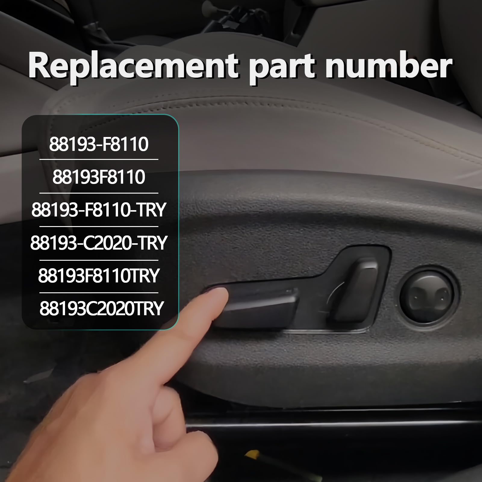 Quealzara label and stamping detail showing replacement part number for correct identification