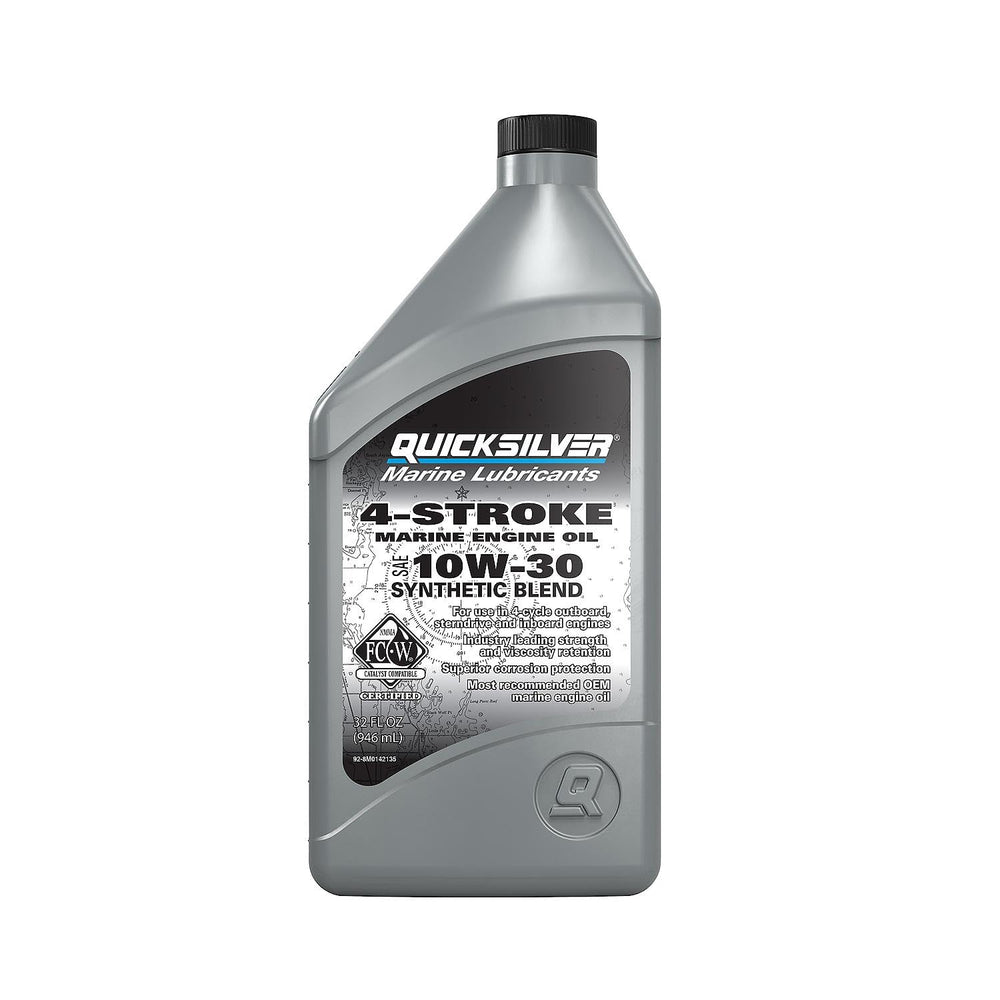 Quicksilver front label showing product and viscosity benefits