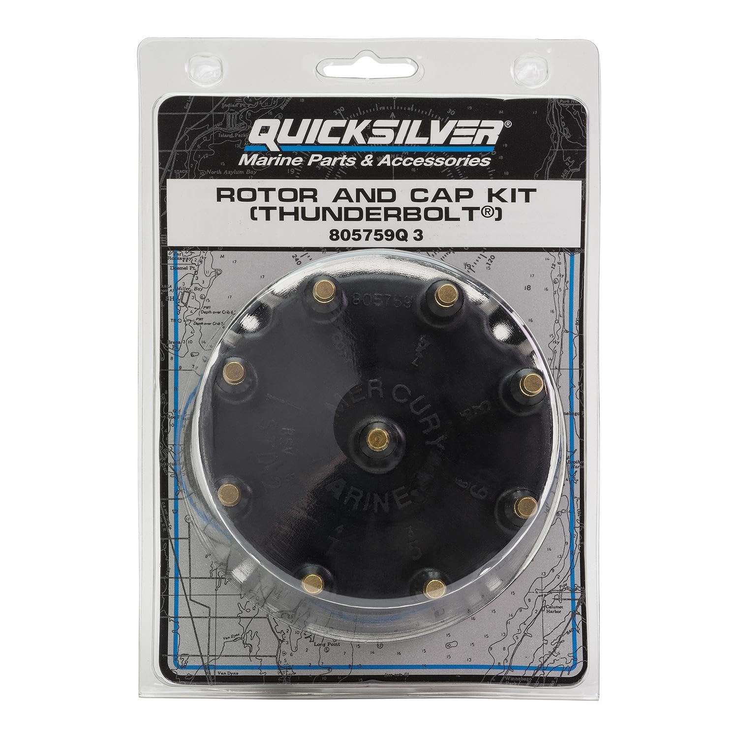 Quicksilver gasket and kit components laid out for easy installation