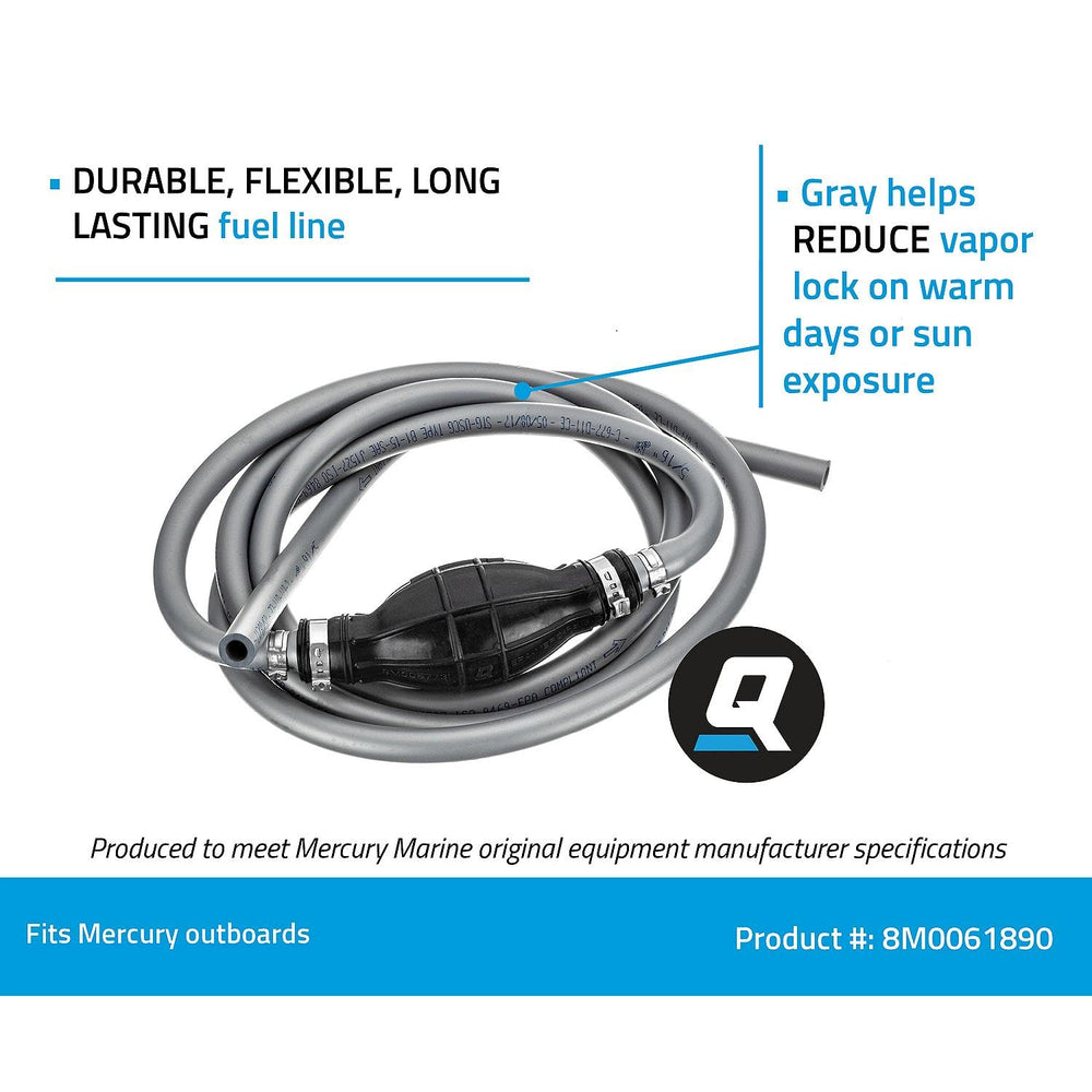 Quicksilver in use on outboard tank showing installation ease and improved fuel flow