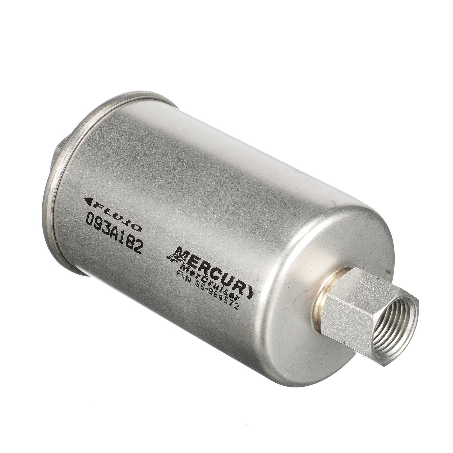 Quicksilver filter installed between tank and booster pump preventing debris