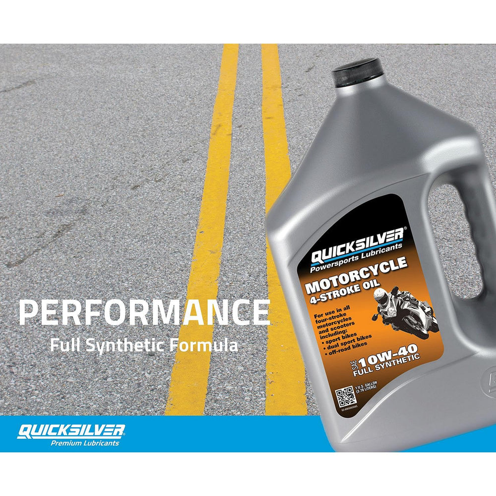 Quicksilver pouring into a scooter engine showing easy application and protection