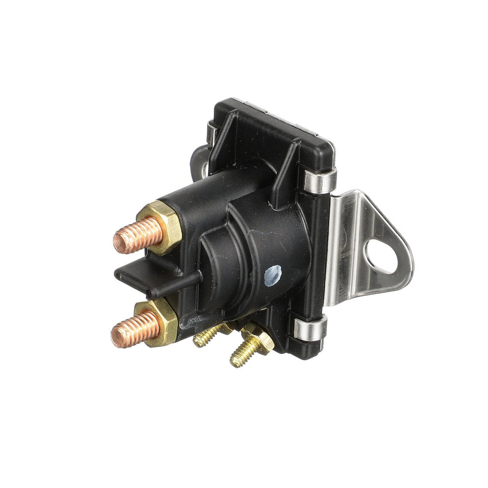 Quicksilver solenoid installed on an outboard demonstrating correct mounting and operation