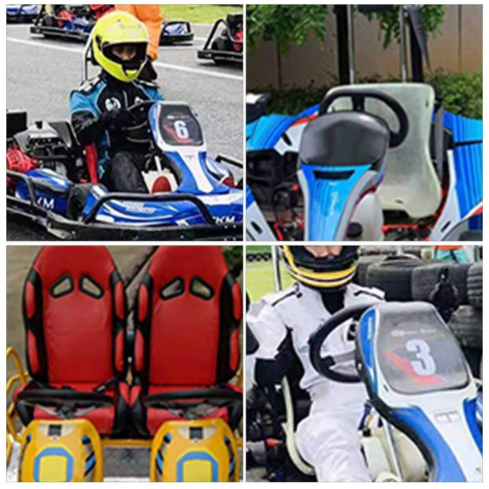 Quivorant steering wheel installed on go-kart demonstrating improved control