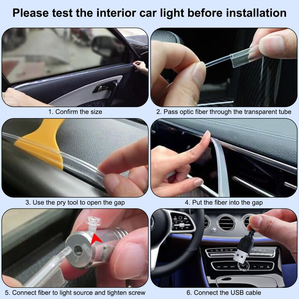 QVEVDACAR power USB connection showing simple plug-and-play vehicle power