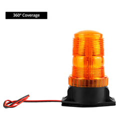 QWORK strobe mounted on truck roof providing high-visibility warning for safety